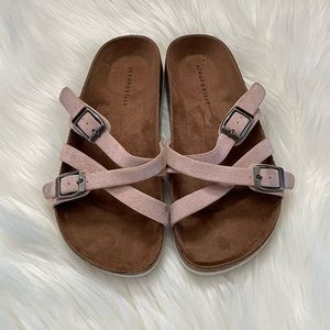 Aeropostale Women Sandals In Dusty Pink Size 7